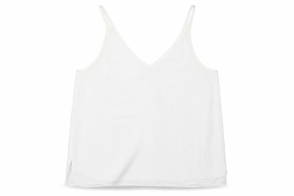 Womens UK Size 12 Topshop White Basic Tank