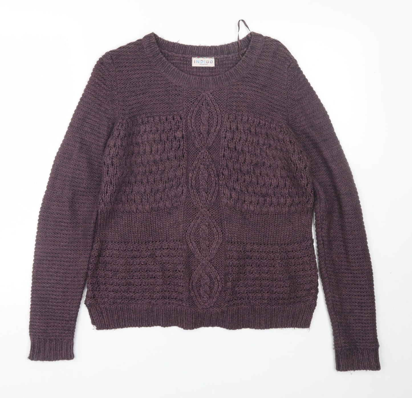 Womens UK Size 10 M&S Purple Pullover Jumper