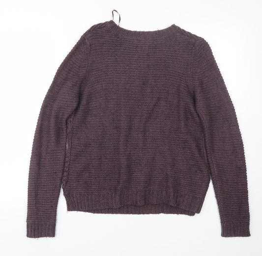 Womens UK Size 10 M&S Purple Pullover Jumper