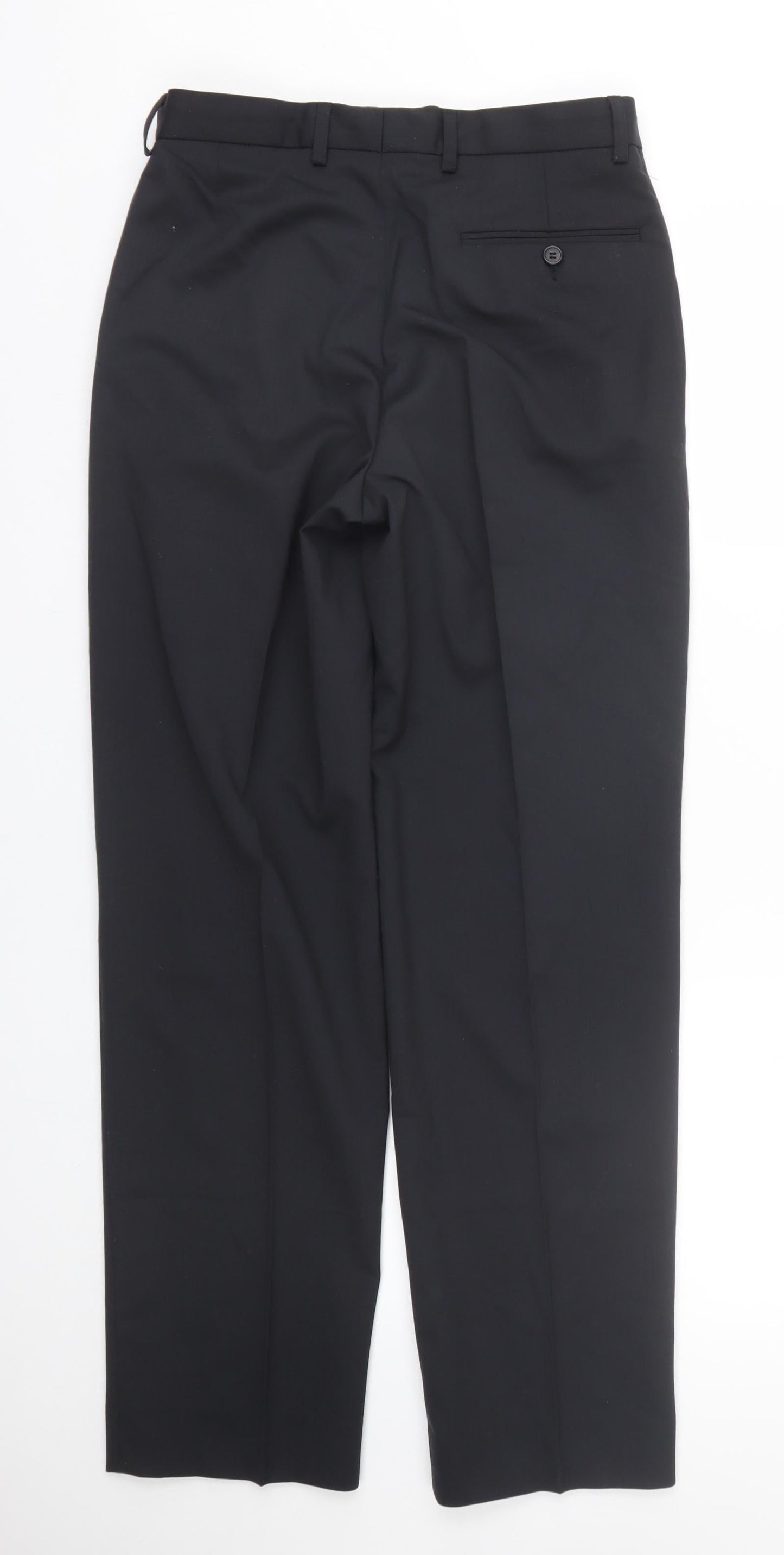 Preworn Mens Black   Trousers  Size 30 L30 in