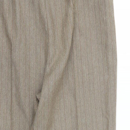 Womens UK Size 16 M&S Regular Fit Capri Brown Trousers