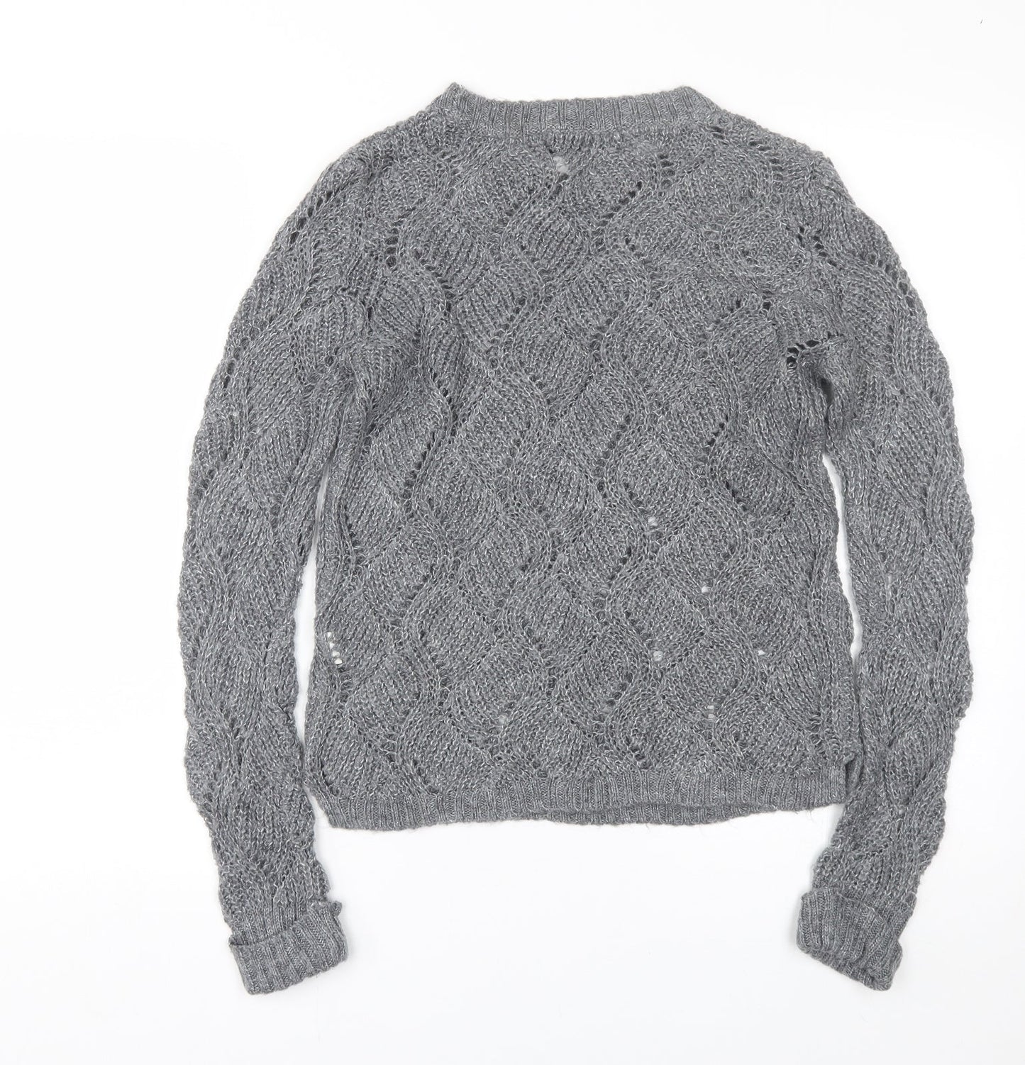 Womens UK Size 8 Atmosphere Grey Pullover Jumper