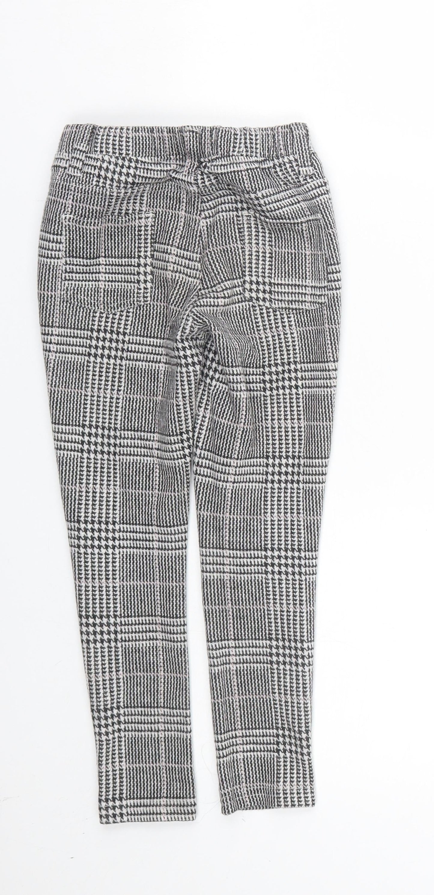 Dopo Dopo Girls Black Houndstooth  Capri Trousers Size 5-6 Years