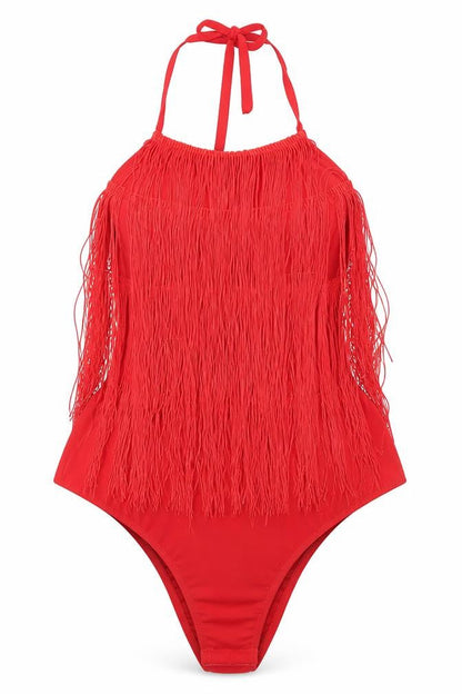 Womens UK Size 6 Pretty Little Thing One-Piece Red Bodysuit