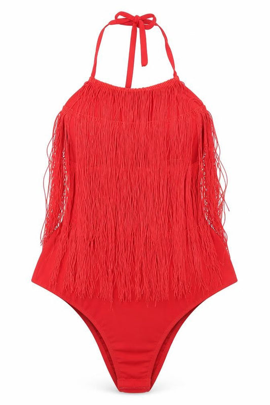 Womens UK Size 6 Pretty Little Thing One-Piece Red Bodysuit
