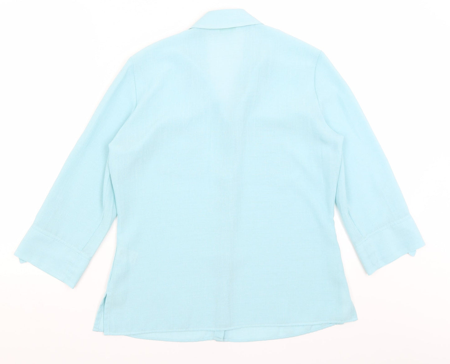 M&S Womens Blue   Basic Button-Up Size 12