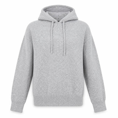 Front view of Dorothy Perkins women’s grey pullover hoodie, size UK 12