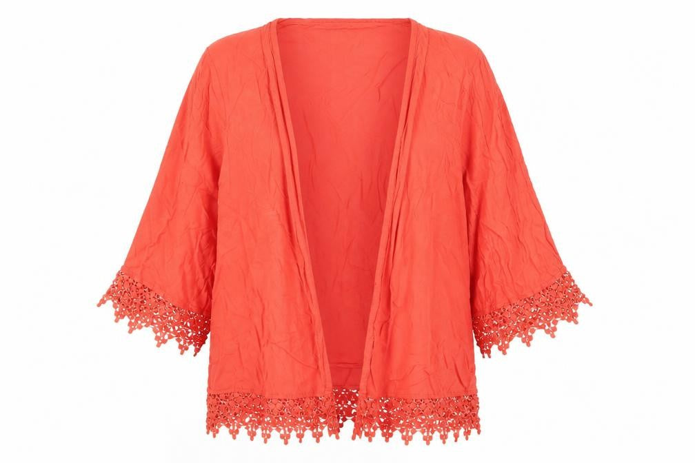 Womens UK Size 10 New Look Red Shrug Jumper