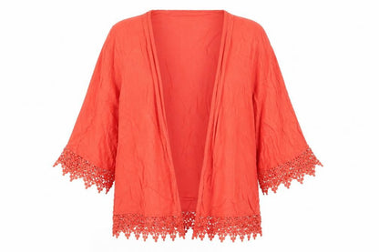 Womens UK Size 10 New Look Red Shrug Jumper