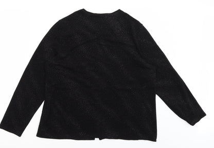 Fosby Womens Black   Shrug Jumper Size 18