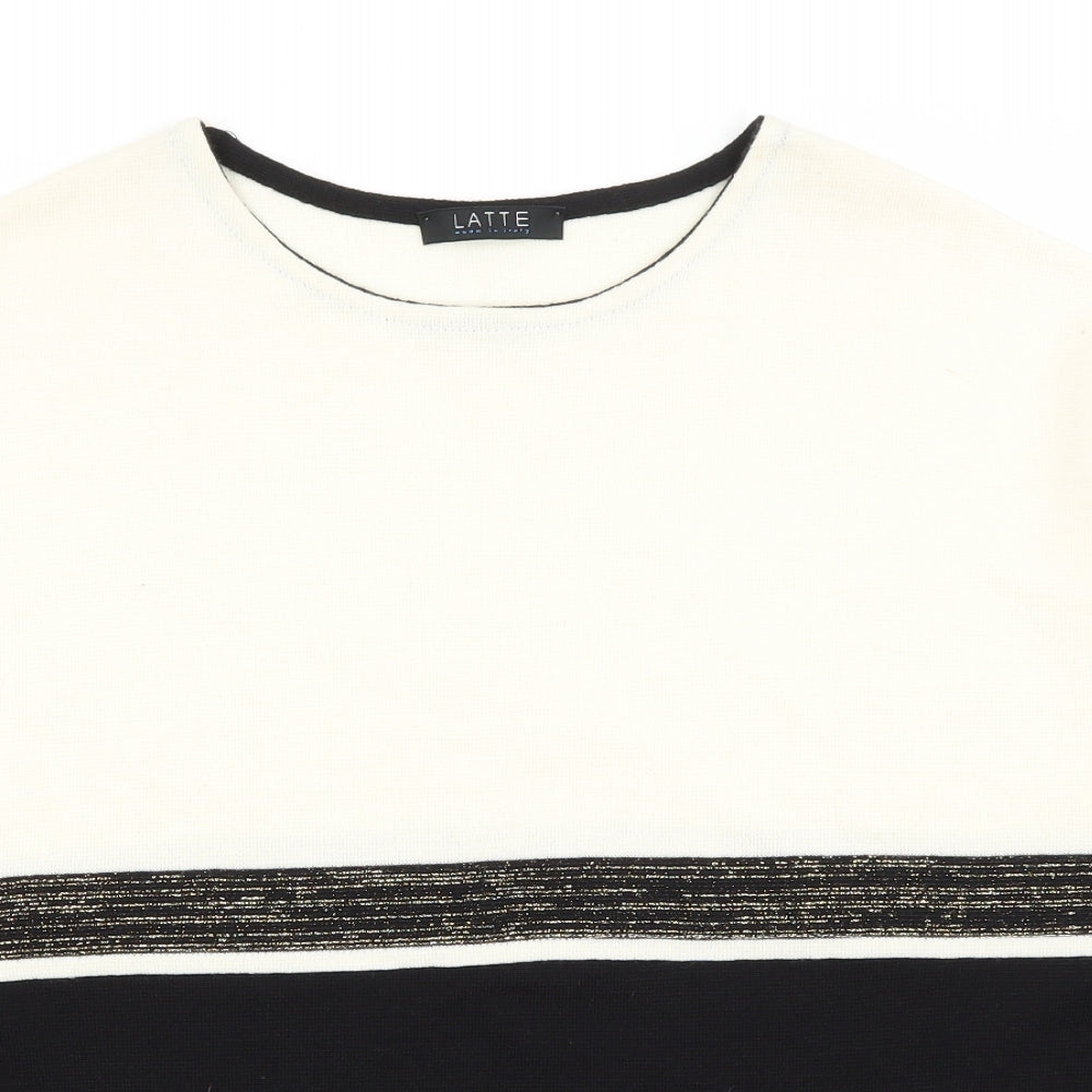 Latte Womens Ivory   Pullover Jumper Size M