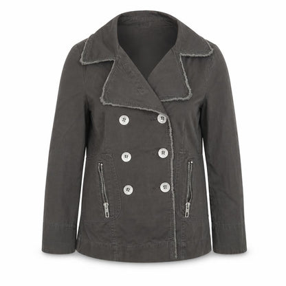 Front view of Republic women’s grey jacket, size UK 12