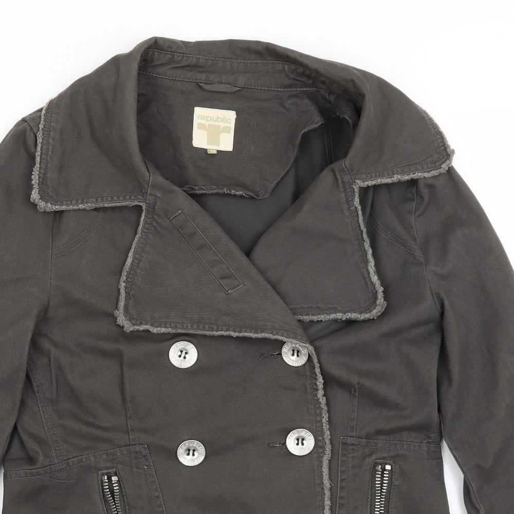 Republic Womens Grey   Jacket  Size 12