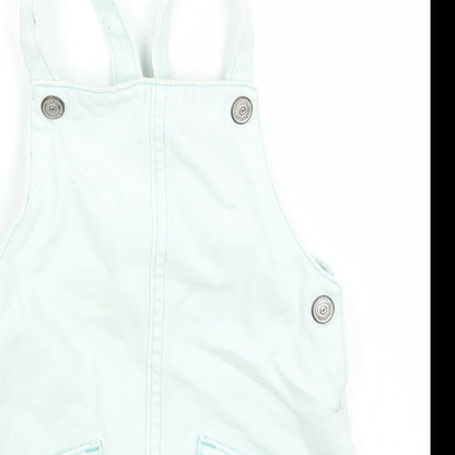 F&F Baby Blue   Pinafore/Dungaree Dress  Size 9-12 Months
