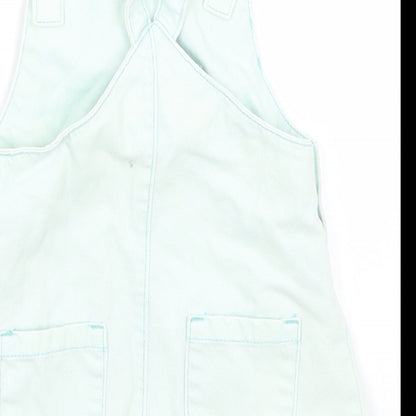 F&F Baby Blue   Pinafore/Dungaree Dress  Size 9-12 Months