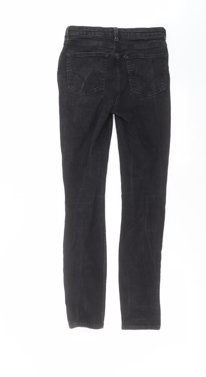 Crew Clothing Womens Black  Denim Skinny Jeans Size 8 L30 in