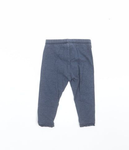 NEXT Girls Blue    Trousers Size 9-12 Months  - leggings, butterfly