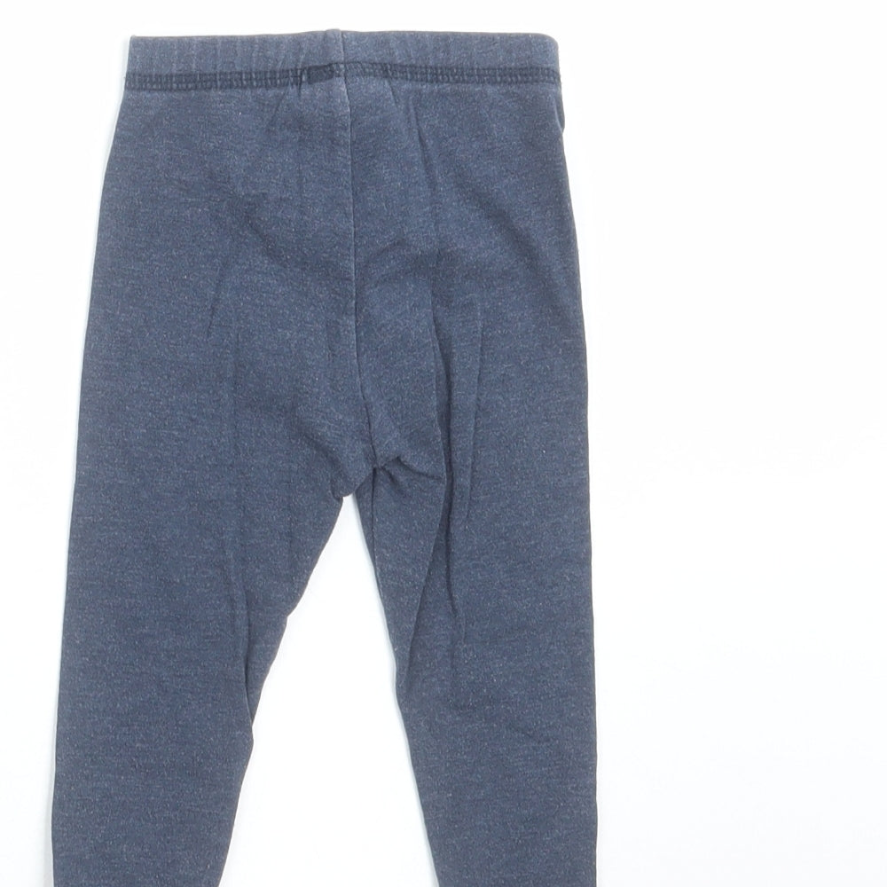 NEXT Girls Blue    Trousers Size 9-12 Months  - leggings, butterfly
