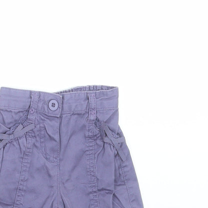 Monsoon Girls Purple    Trousers Size 3-6 Months  - shorts