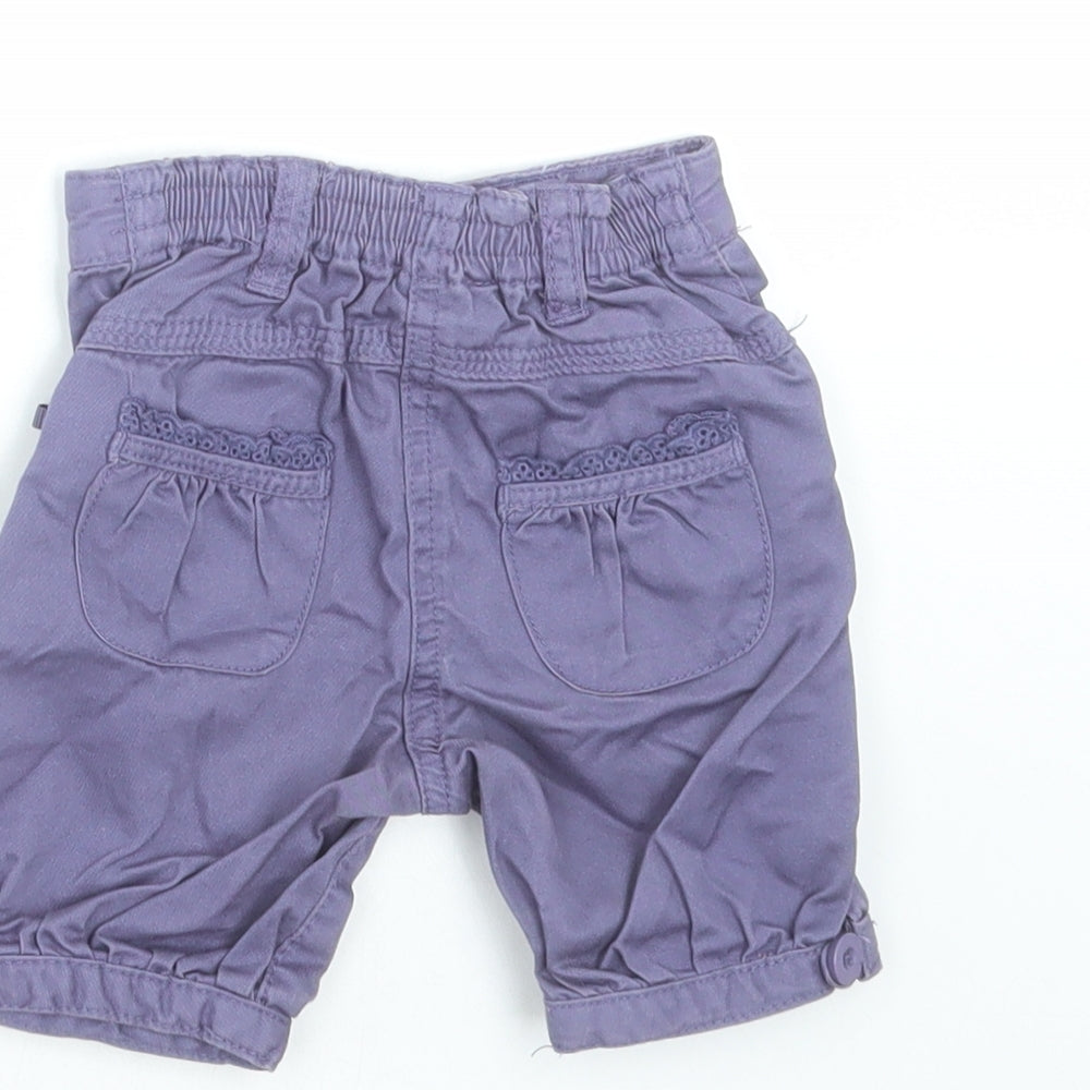 Monsoon Girls Purple    Trousers Size 3-6 Months  - shorts