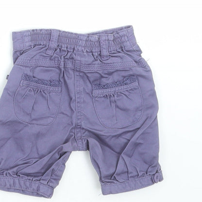 Monsoon Girls Purple    Trousers Size 3-6 Months  - shorts
