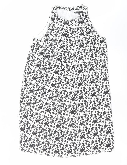 Mango Womens White Geometric  Shift  Size S