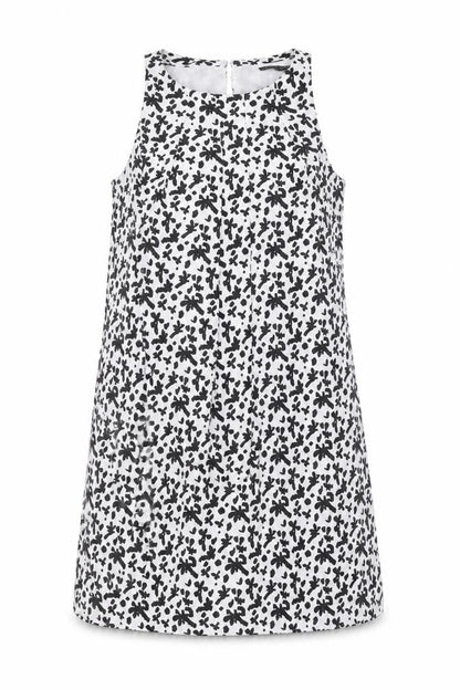 Mango Womens White Geometric  Shift  Size S
