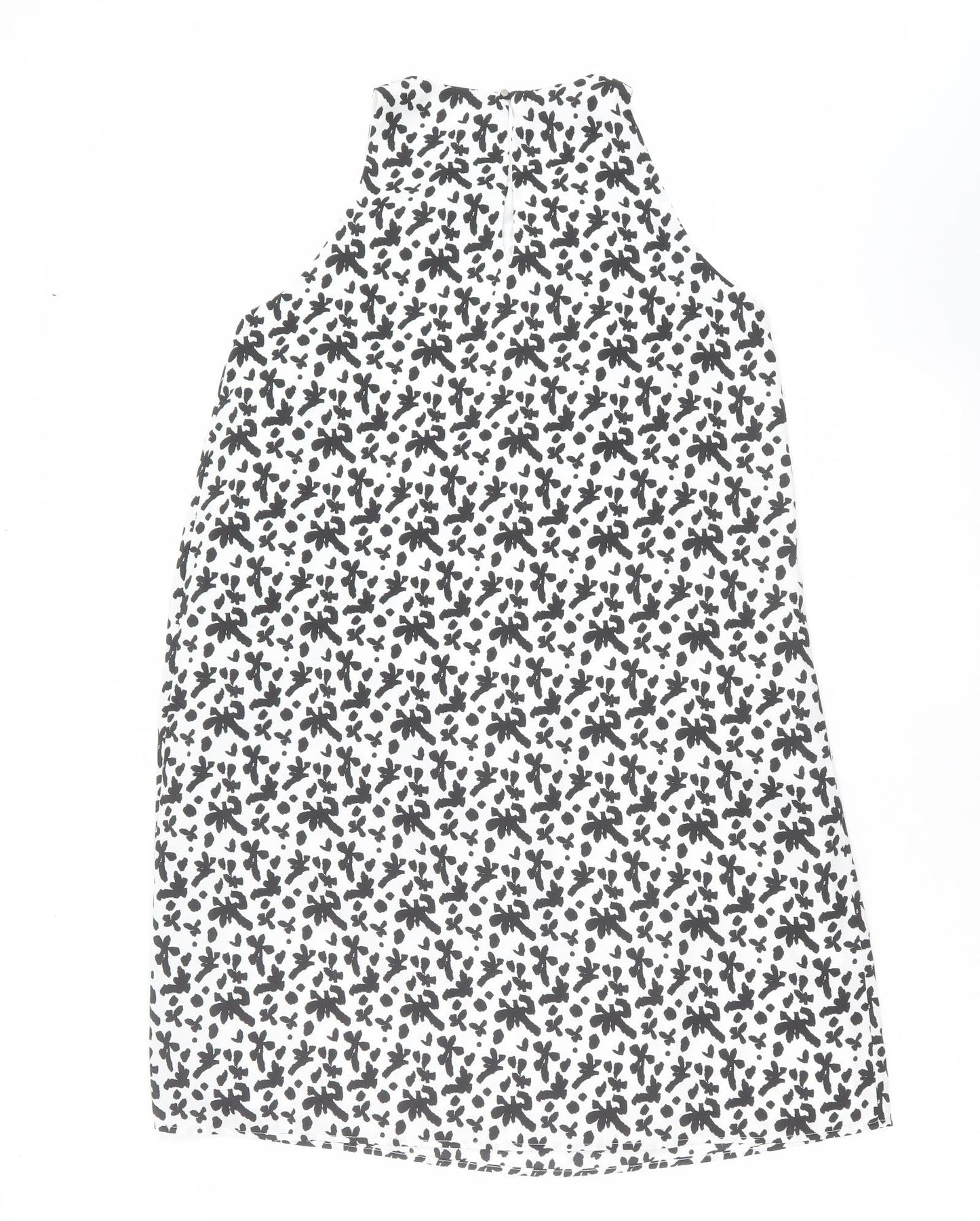 Mango Womens White Geometric  Shift  Size S