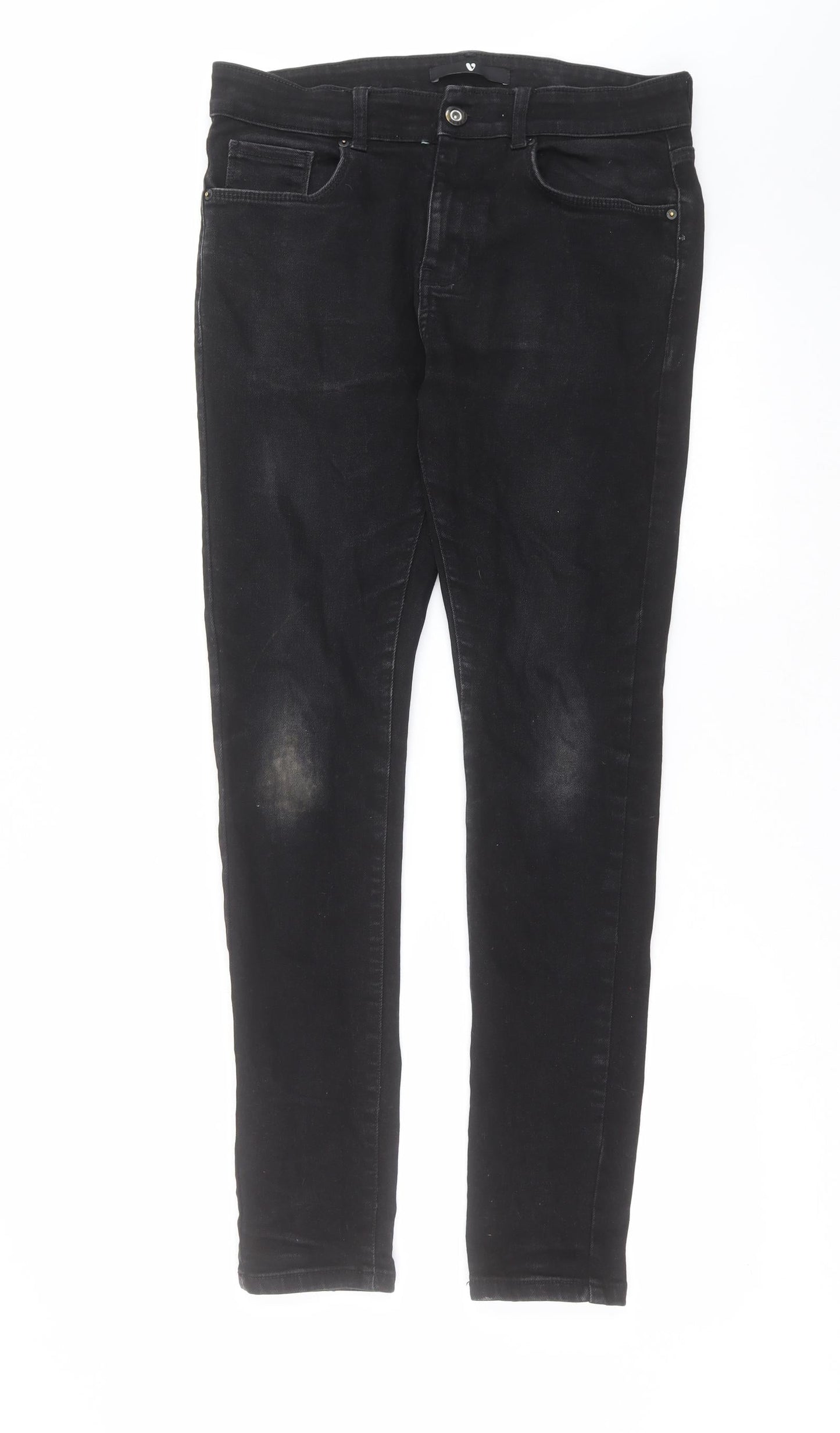 Very Womens Black  Denim Skinny Jeans Size 32 in L30 in