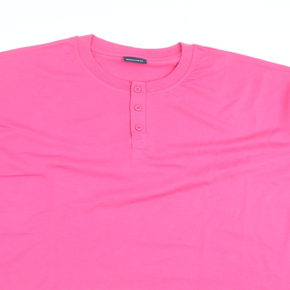 South Bay Mens Pink    T-Shirt   - 5xl size