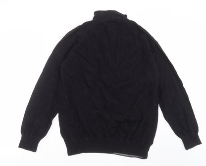 Marks and Spencer Mens Black  Knit Pullover Jumper Size XL