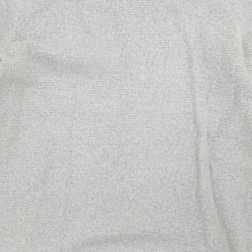 George Womens Grey  Knit Pullover Jumper Size 14  - beaded