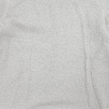 George Womens Grey  Knit Pullover Jumper Size 14  - beaded