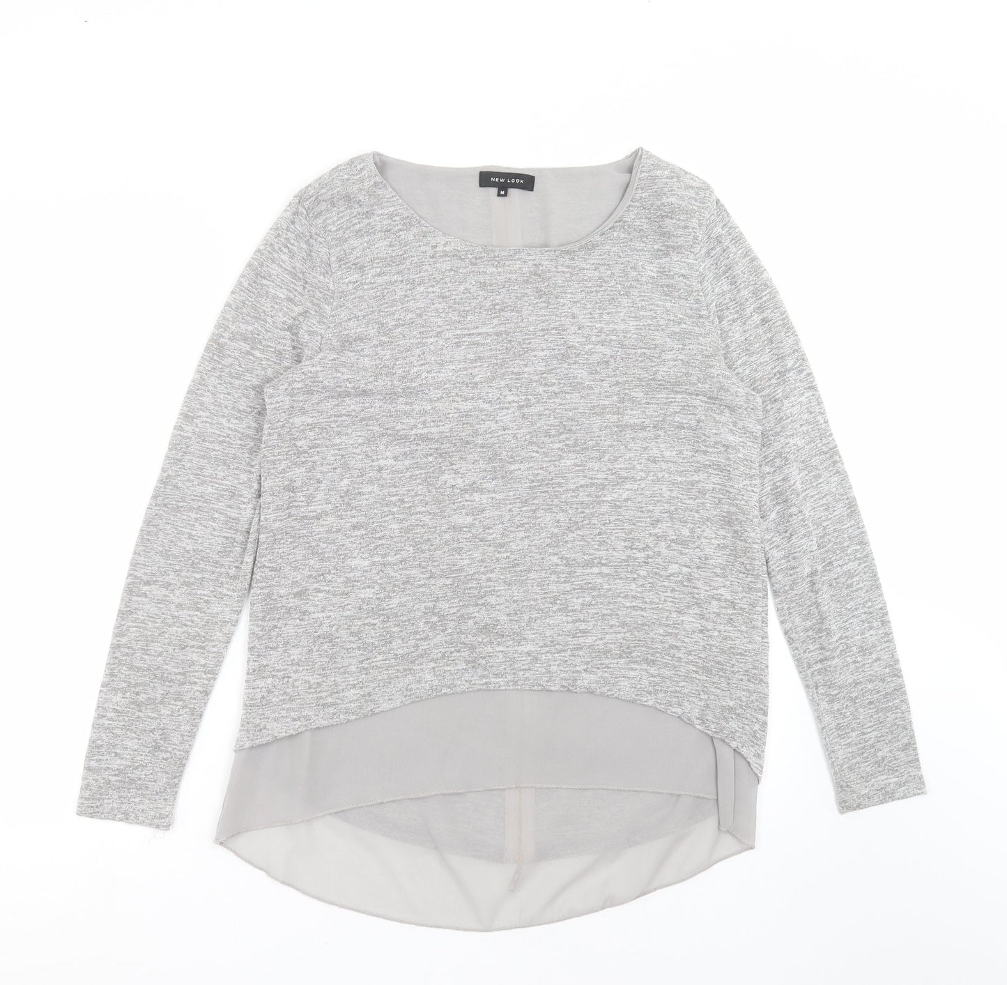Womens UK Size M New Look Grey Pullover Jumper