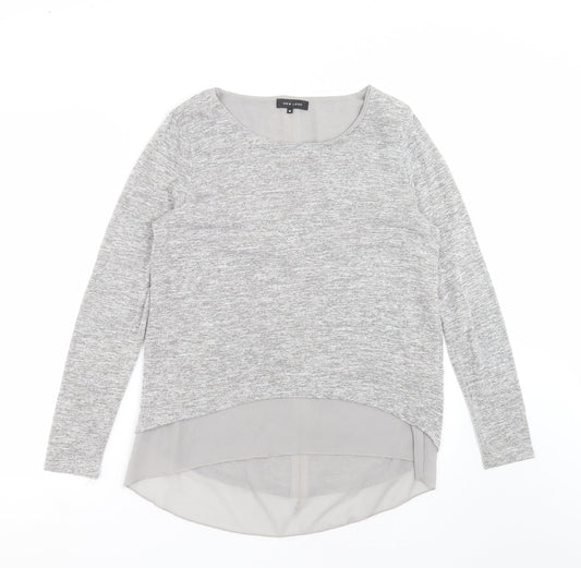 Womens UK Size M New Look Grey Pullover Jumper