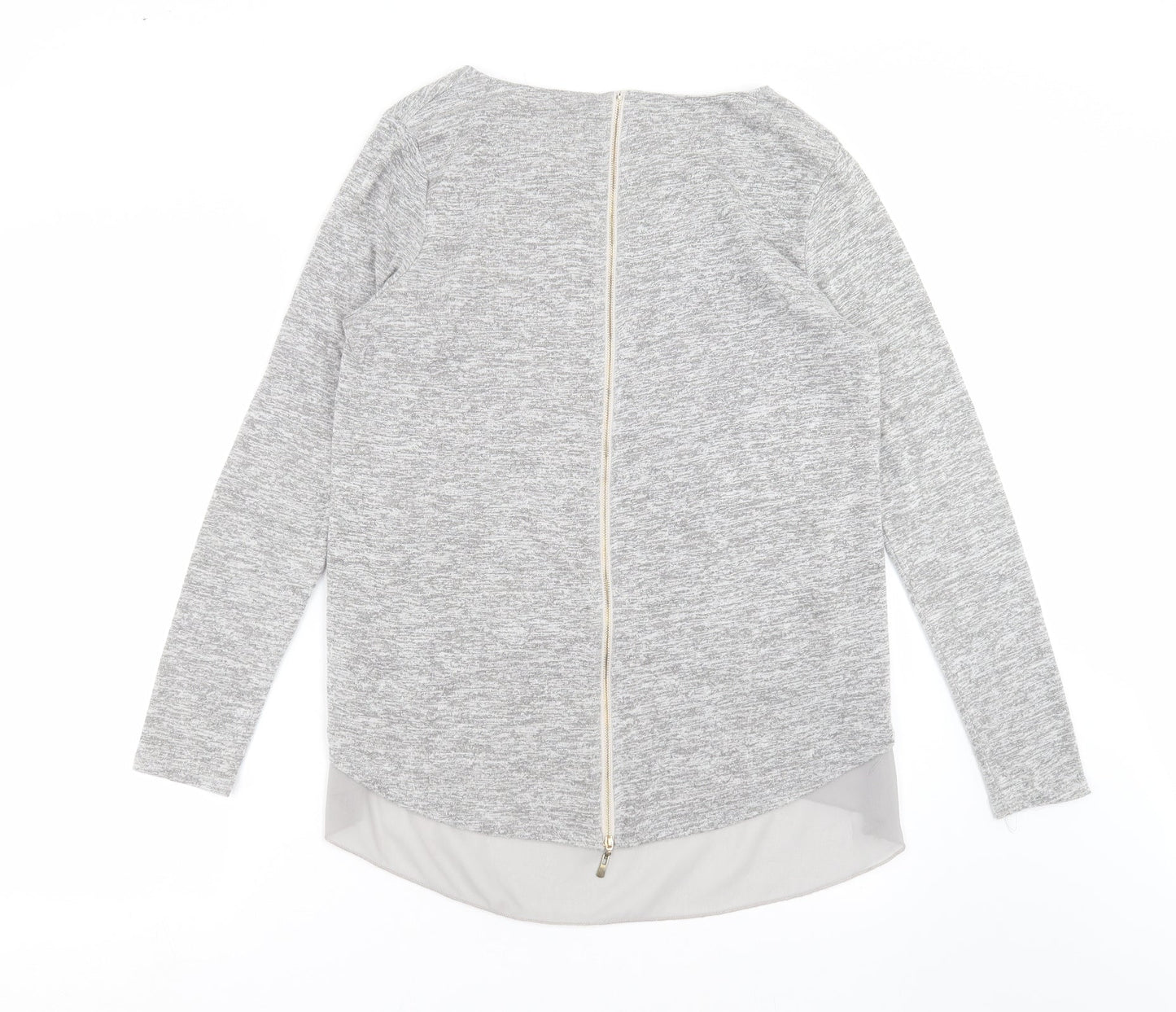 Womens UK Size M New Look Grey Pullover Jumper