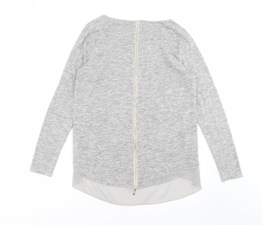 Womens UK Size M New Look Grey Pullover Jumper