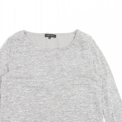 Womens UK Size M New Look Grey Pullover Jumper