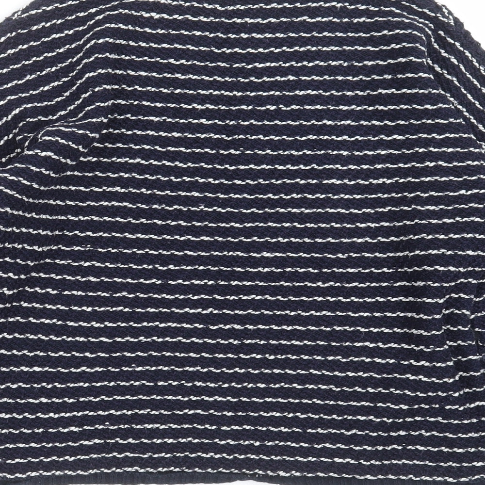 F&F Girls Blue Striped Knit Pullover Jumper Size 12-13 Years