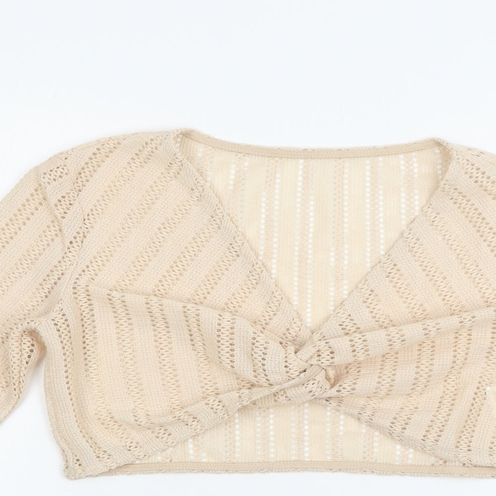 SheIn Womens Beige   Basic T-Shirt Size XS