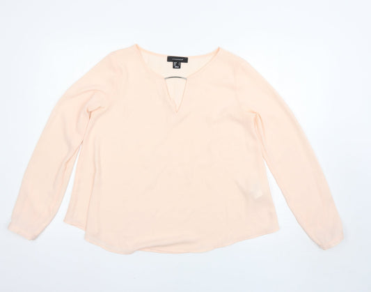 Womens UK Size 8 Atmosphere Pink Basic Blouse
