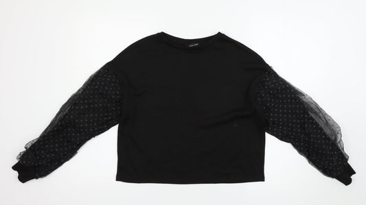 Womens UK Size S New Look Black Pullover Jumper
