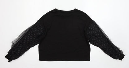 Womens UK Size S New Look Black Pullover Jumper