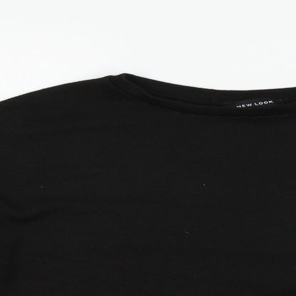 Womens UK Size S New Look Black Pullover Jumper