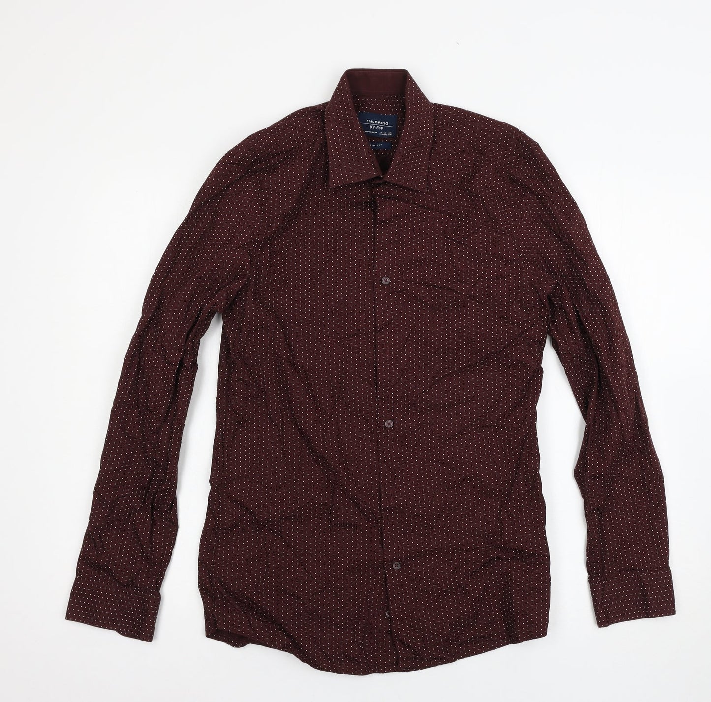 F&F Mens Purple    Button-Up Size 14.5