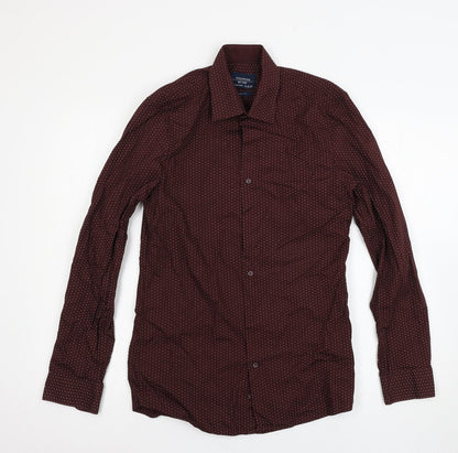 F&F Mens Purple    Button-Up Size 14.5