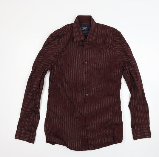 F&F Mens Purple    Button-Up Size 14.5