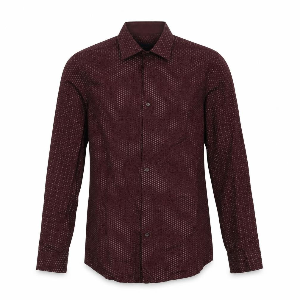 Front view of F&F men’s purple button-up, size 14.5