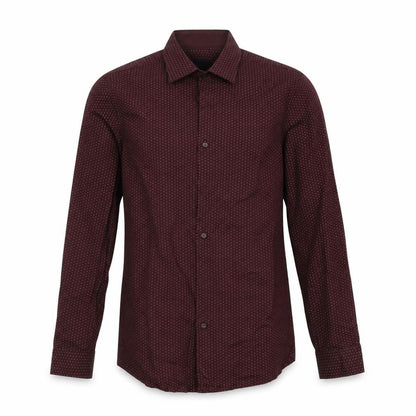 Front view of F&F men’s purple button-up, size 14.5