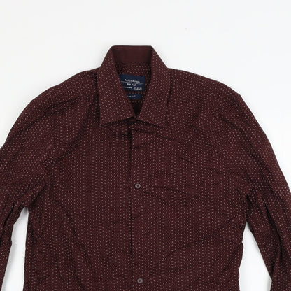 F&F Mens Purple    Button-Up Size 14.5